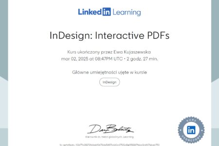 certyfikat In Design