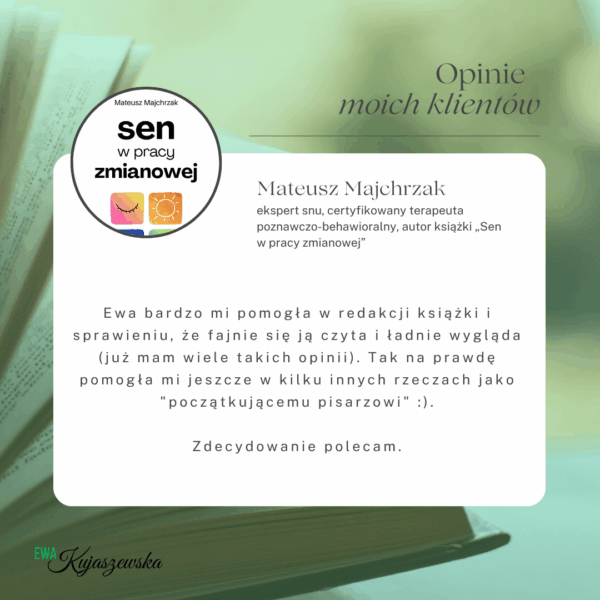 Opinia od Mateusz Majchrzak